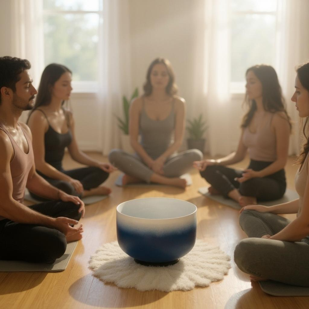 indigo 7” Crystal Singing Bowl